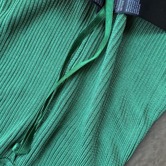 WHBM White House black market braided halter top green knit size S - Picture 9 of 13